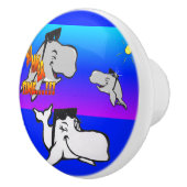 Wale der Sommerzeit Cartoon Keramik Pull Keramikknauf (Rechts)