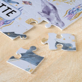 Wale des Wasserfarbenlebens Imitate Glitzer Name G Puzzle (Seite)