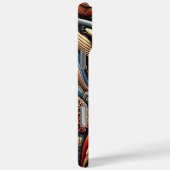 Wale, die durch lebendige Ozeanwellen schwimmen Case-Mate iPhone Hülle (Rückseite / Rechts)