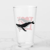 Wale, die Wale Gerettet Glas (Rückseite)