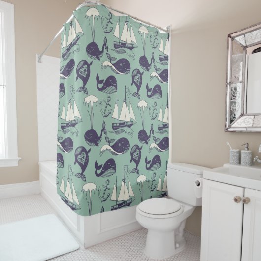 Wale Duschvorhang (Beispiel)