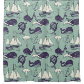 Wale Duschvorhang (Vorderseite)