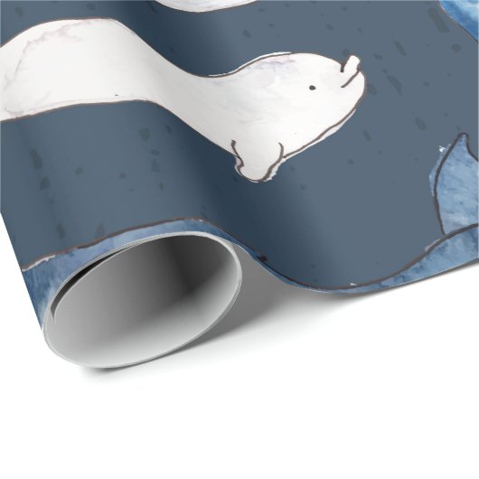 Wale Geschenkpapier (Rolleneckpunkt)