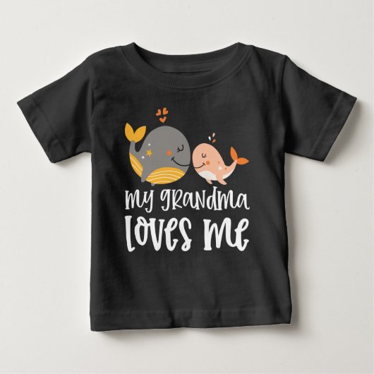 Wale 🐳 Grandchild Geschenke meine Oma Lieben Baby T-shirt (Vorderseite)