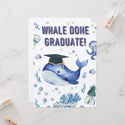 WALE HAT GESCHRIEBEN! KARTE (Vorderseite/Rückseite Beispiel)