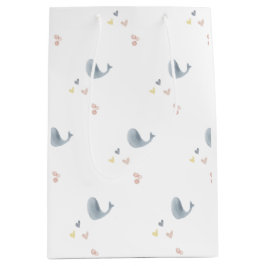 Wale & Herz-Geschenktasche Mittlere Geschenktüte