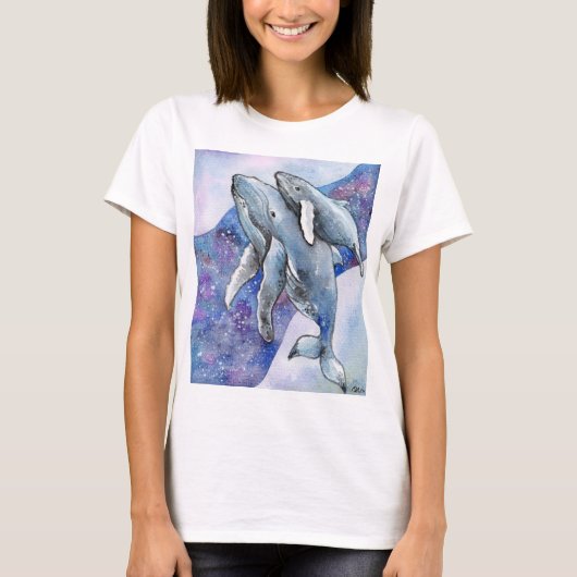 Wale im Star River T-Shirt (Vorderseite)
