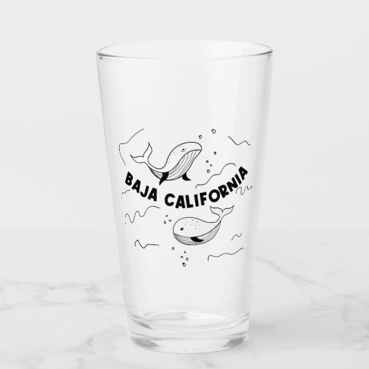 Wale in Baja California Glas (Vorderseite)