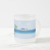 Wale in cooler Tasse im Ozean (VorderseiteRechts)