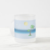 Wale in cooler Tasse im Ozean (Vorderseite Links)