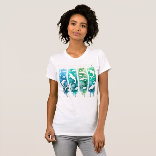 Wale in pastellfarbener Blues T-Shirt (Vorne ganz)