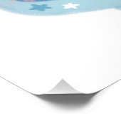 Wale & Korallen in Ocean Paper Art Illustration Poster (Ecke)