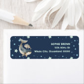 Wale mit Star Pattern Navy Blue Rücksendeadresse (Insitu)