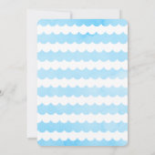 Wale Nautical Under Sea Baby Shower Einladung (Rückseite)