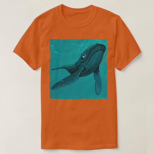 Wale Niedliche Meeressäuger Whale Lover Ocean Crea T-Shirt (Design vorne)