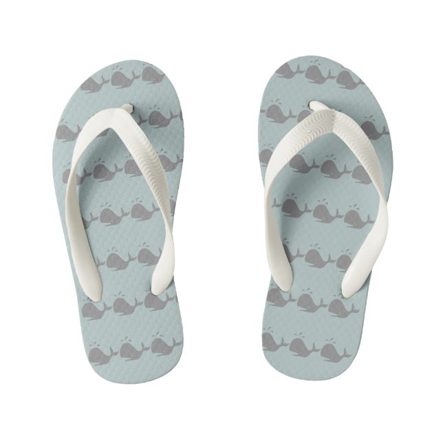 Wale Ozeantiere Kinderbadesandalen (Fußbett)