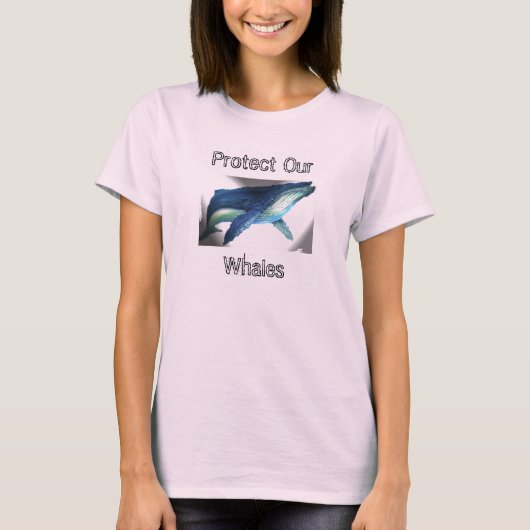 Wale, schützen unsere, Wale T-Shirt (Vorderseite)