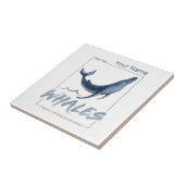 Wale schützen Wale und Meereswasser Fliese (Seite)