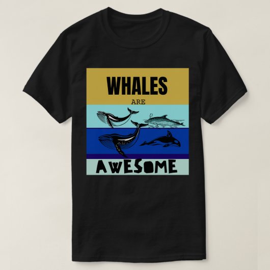 Wale sind phantastisch T-Shirt (Design vorne)