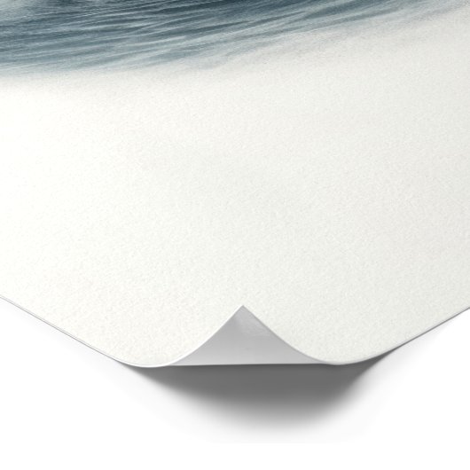 Wale springen aus Ozeanbildern Klein Poster (Ecke)