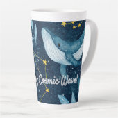 Wale surfen kosmische Wellen Blaue Sternbilder Milchtasse (Rechte Ecke)