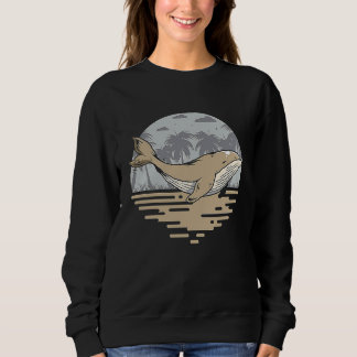 Wale Süße Ozean-Säugetiere Wal Ozean-Kreaturen Sweatshirt