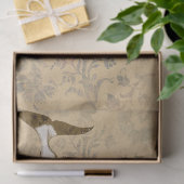 Wale und Abstrakte Blumendekoupage Seidenpapier (Geschenk)