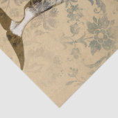 Wale und Abstrakte Blumendekoupage Seidenpapier (Detail)