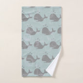 Wale und Blasen Badhandtuch Set (Handtuch)