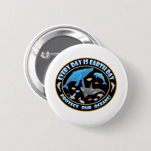 Wale und Delphine Button (Vorne & Hinten)