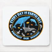 Wale und Delphine Mousepad (Vorne)