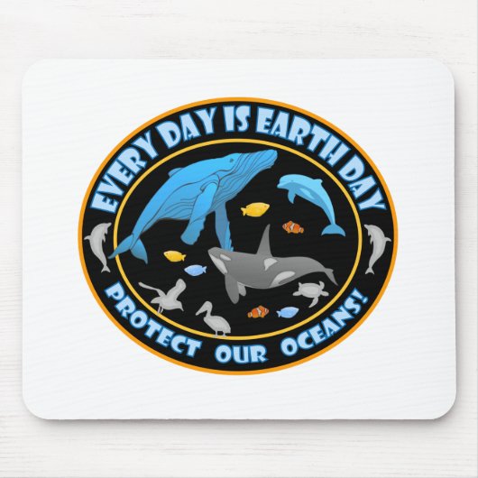 Wale und Delphine Mousepad (Vorne)