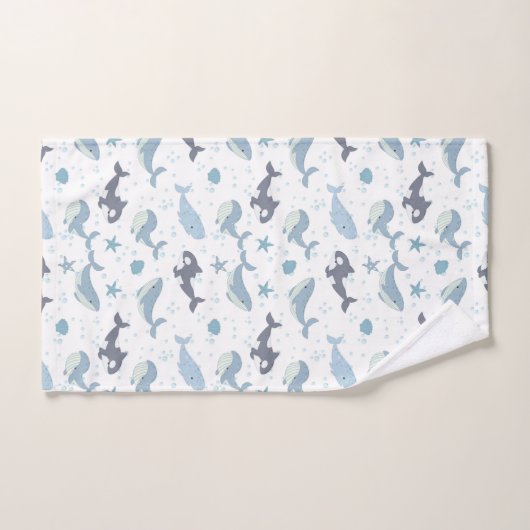 Wale und Killerwale Badhandtuch Set (Handtuch)