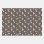 Wale und Regenbogen - Papierblätter für Sets 3 Geschenkpapier Set (Vorderseite)