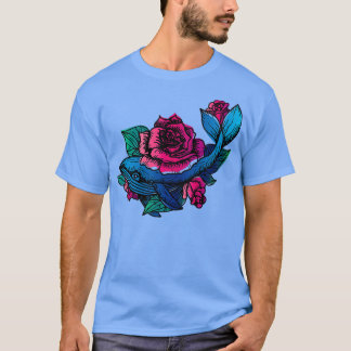 Wale und Rose T-Shirt