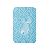 Wale und Waves Badematte (Vorderseite Vertikal)