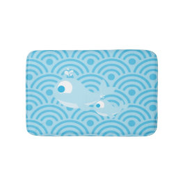 Wale und Waves Badematte