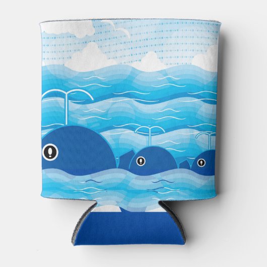 Wale und Wellen Dosenkühler (Vorderseite)