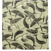 Wale und Wellen Duschvorhang (Vorderseite)