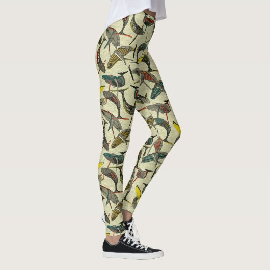 Wale und Wellen kühl Leggings (Rechts)