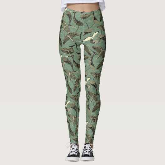Wale und Wellen Leggings (Vorderseite)