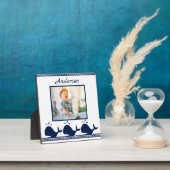 Wale und Wellen Rahmen Blau und Weiß Foto (InSitu)