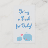 Wale unter dem Meer bringen eine Buchdusche ein Begleitkarte (Rückseite)