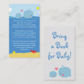 Wale unter dem Meer bringen eine Buchdusche ein Begleitkarte (Vorne/Hinten)