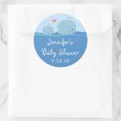 Wale unter dem Sea Baby Shower Sticker (Tasche)