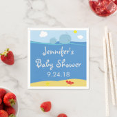 Wale unter der Sea Baby Shower Napkins Serviette (Beispiel)