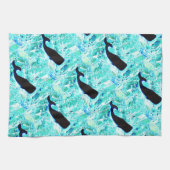 Wale unter Wasser schwimmen Thunder_Cove Geschirrtuch (Horizontal)