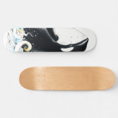 Wale vom Orca breit Doodle Tinte Skateboard (Horizontal)