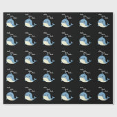 Wale, Wale, Niedliche Meerestiere Dark BG Geschenkpapier (Flach)