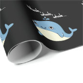 Wale, Wale, Niedliche Meerestiere Dark BG Geschenkpapier (Rolleneckpunkt)